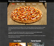 First Class Pizza - Villa Park website